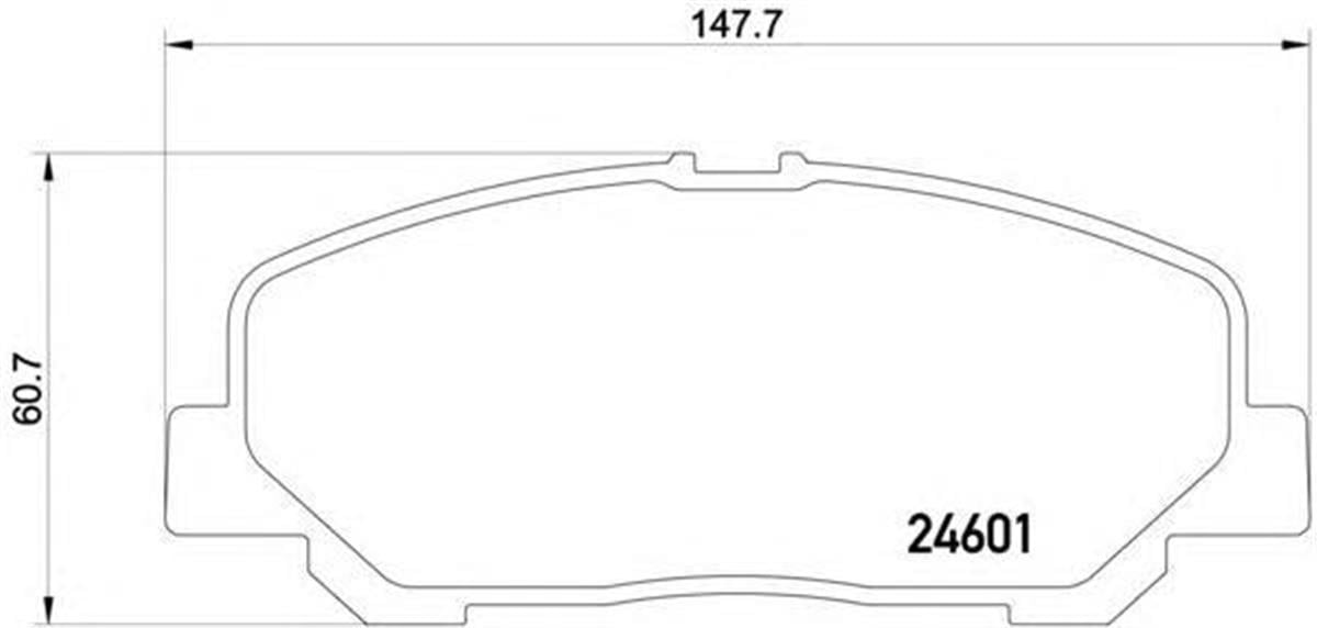 Balata Ön Disk Toyota Prevıa 2.4 08 Gdb3455