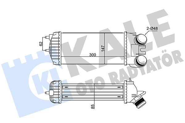 Citroen Berlingo Xsara Picasso Peugeot Partner Intercooler 1.6 HDI KALE-RADYATOR