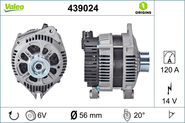 Citroen Berlingo Evasion Jumper Peugeot Boxer Partner Alternatör VALEO