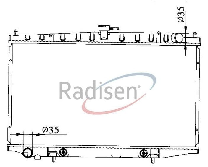 Nissan Bluebird Otomatik Radyatör 87-89 RADISEN