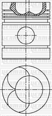 Bmc 4.98 NV Piston Segman Q98.0mm STD YENMAK