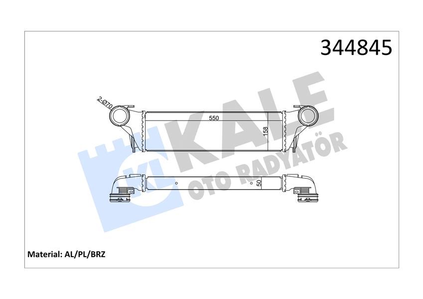BMW M57 X5 E53 Turbosarj Radyatörü [00-06] KALE-RADYATOR