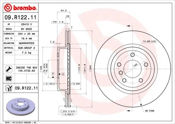 BMW Arka Fren Diski UV Kaplamalı BREMBO
