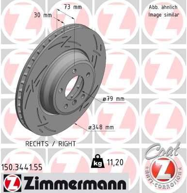 BMW 3 Serisi E90 E91 E92 Ön Fren Aynası ZIMMERMANN