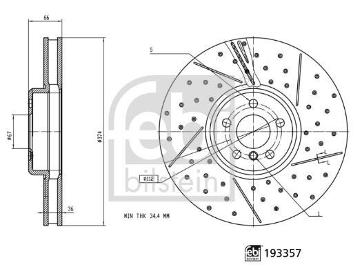 BMW 3 G20 3 G21 Fren Diski FEBI