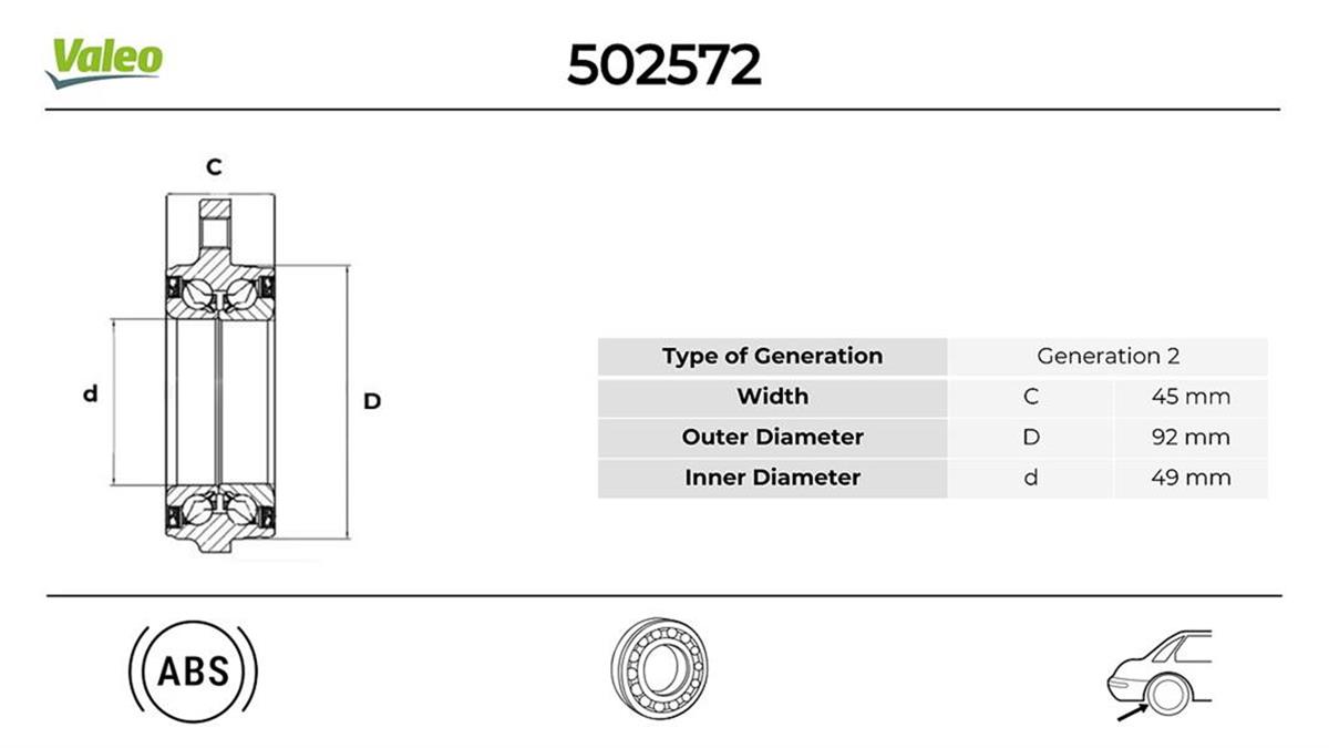 Bmw F07 F10 F11 F18 F06 F12 F13 Teker Rulmanı Arka 33406850159-33416775021
