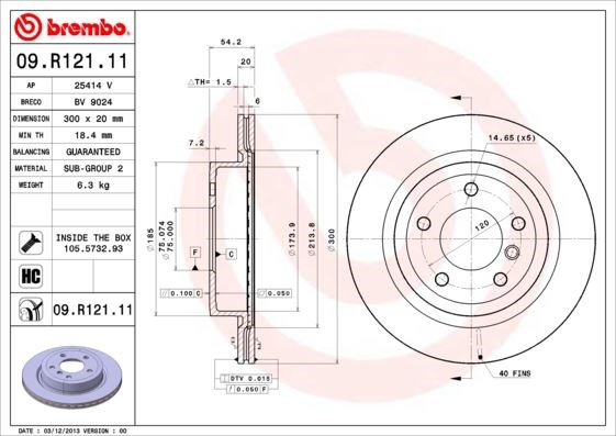BMW Arka Fren Diski UV Kaplamalı BREMBO