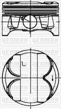 BMW 116i E81 E87 120i E87 316i E46 E90 318i E46 E90 320i Motor Piston Segmanı YENMAK