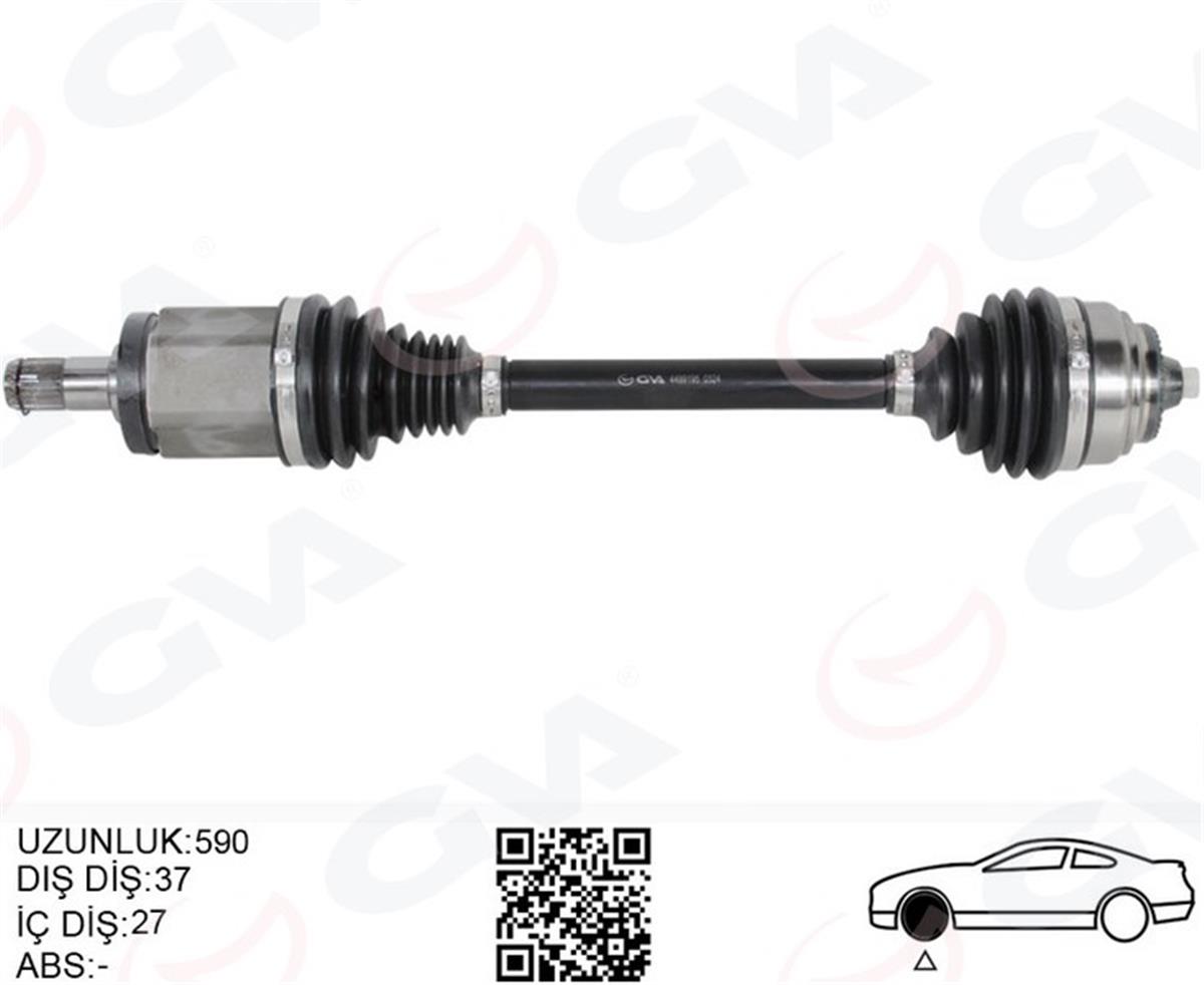 Bmw X3 F25 X4 F26 Komple Aks Ön Sol 590Mm 31607619657-31608675013
