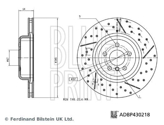 BMW 3 G20 Fren Diski BLUEPRINT