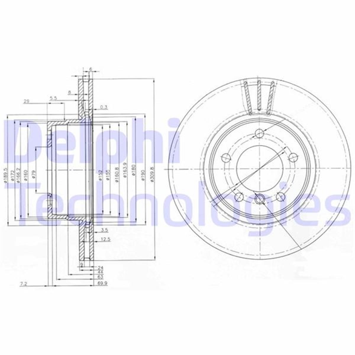Bmw E60 (2004-2010) Fren Diski Ön 34116864059