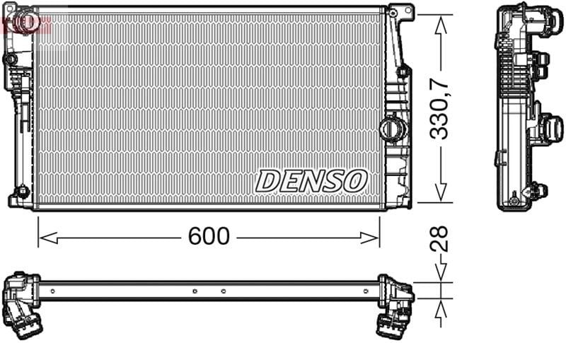 BMW 3 Serisi F30 F31 Motor Su Radyatörü DENSO