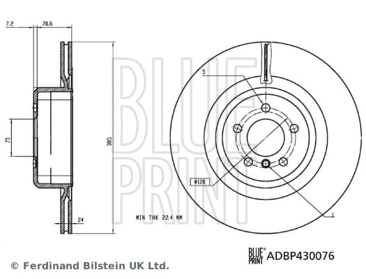 BMW X5 E70 X5 F15 X6 E71 X6 F16 Fren Diski BLUEPRINT