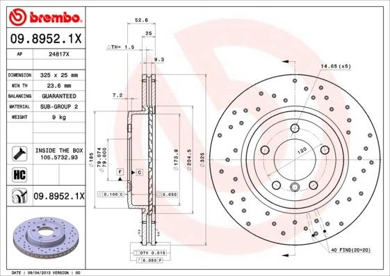 BMW Ön Fren Diski XTRA BREMBO