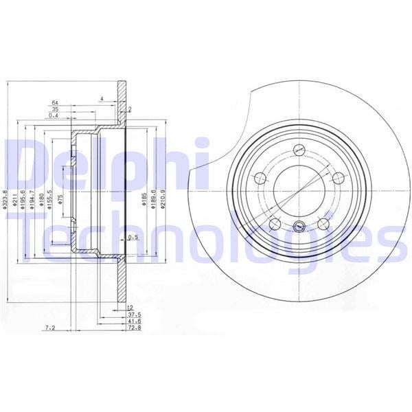 BMW X5 E53 Arka Fren Diski DELPHI