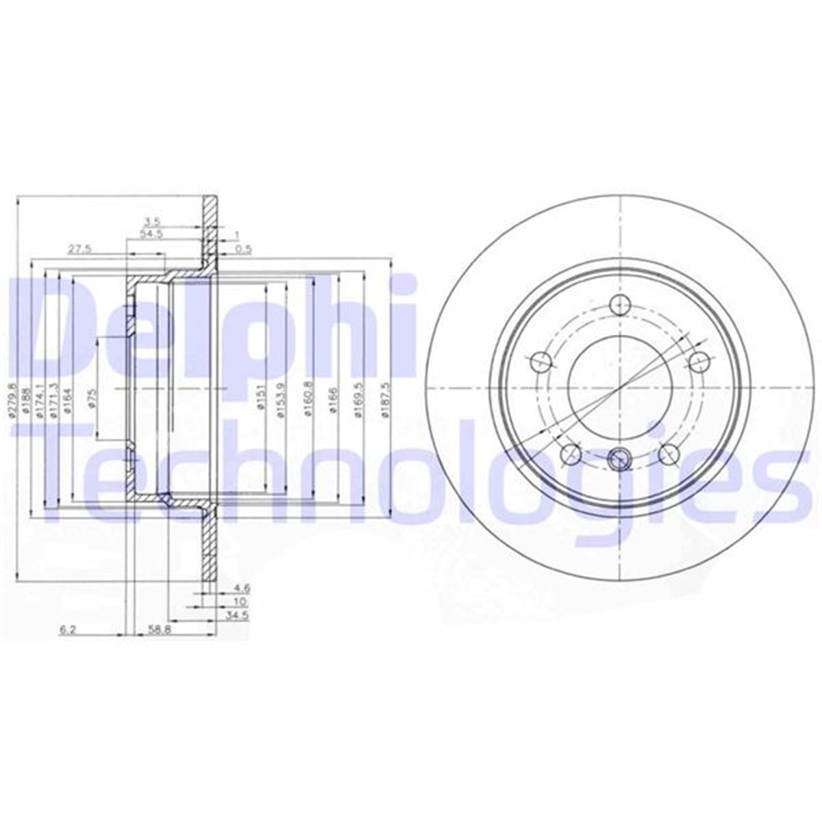Bmw E81 E87 Fren Diski Arka 34216855001