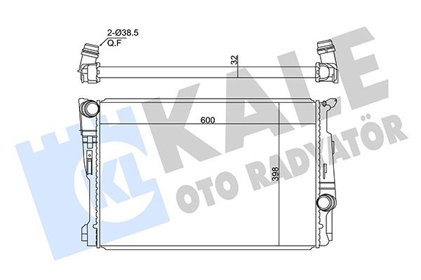 BMW X3 Motor Su Radyatörü N20 N47 F25 KALE-RADYATOR