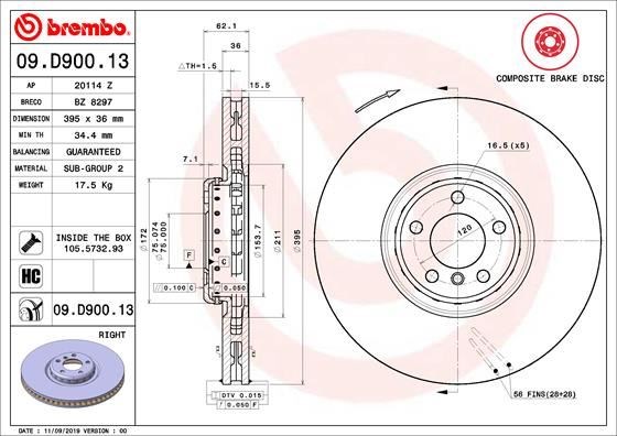 BMW Ön Fren Diski Composite BREMBO