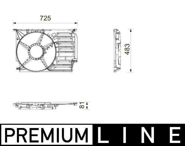 BMW 128 TI Fan Çerçevesi MAHLE