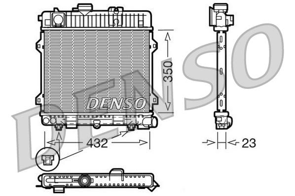 BMW 3 Serisi E30 Motor Su Radyatörü DENSO