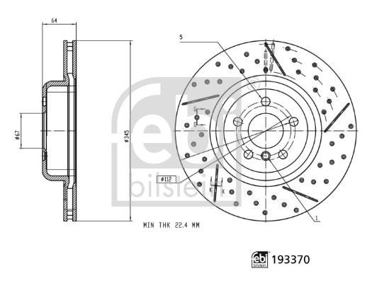 BMW 3 G20 3 G21 Fren Diski FEBI