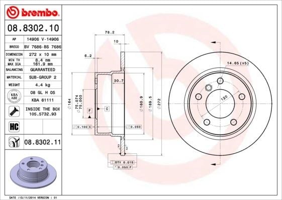 BMW E36 Compact Arka Fren Diski BREMBO
