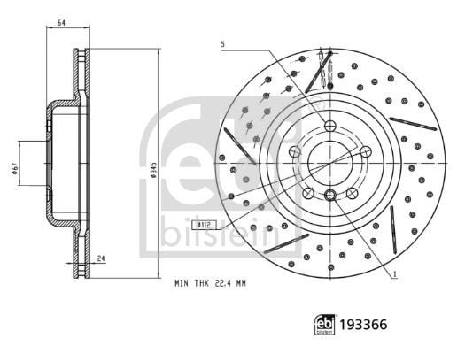 BMW 3 G20 3 G21 Fren Diski FEBI