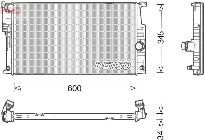 BMW 1 Serisi F20 F21 Motor Su Radyatörü DENSO