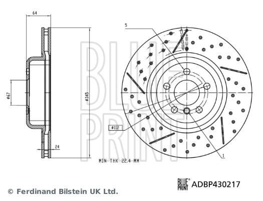 BMW 3 G20 Fren Diski BLUEPRINT