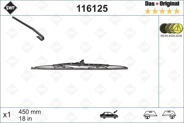 BMW 5 Serisi Silecek Süpürgesi 450 mm VALEO