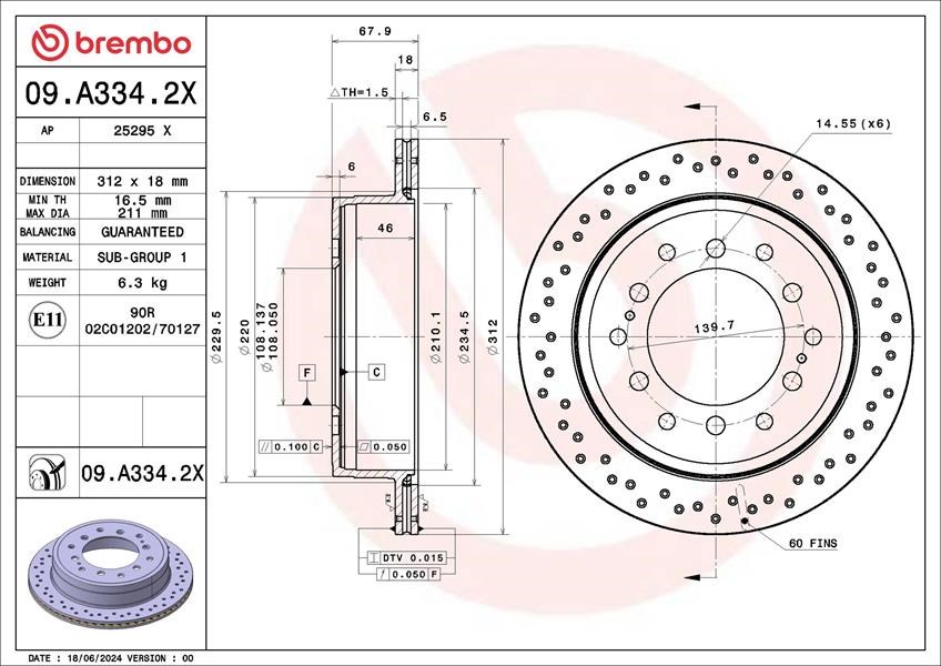 BMW 8 Convertible Chevrolet Equinox Infiniti G Coupe Lexus GX Toyota Land... BREMBO