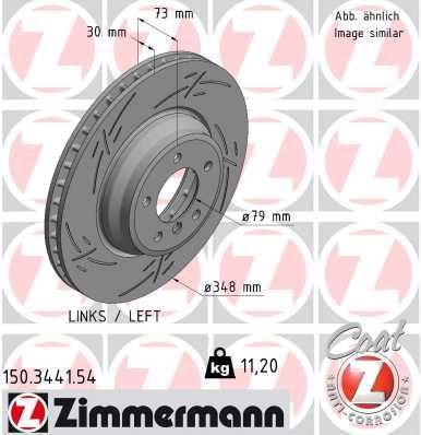 BMW 3 Serisi E90 E91 E92 Ön Fren Aynası ZIMMERMANN