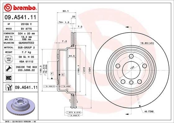 BMW X5 E53 Arka Fren Diski Kaplamalı BREMBO