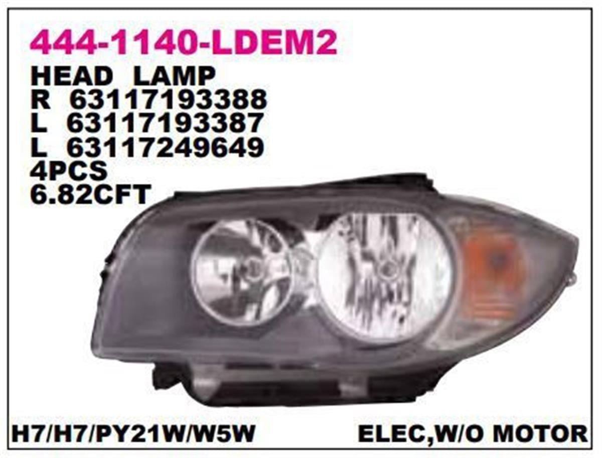 Bmw E87 Sol Far Depo (2005-2007) 63126924485