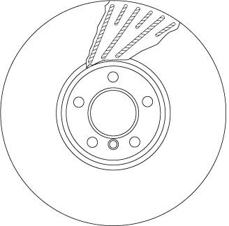 BMW 5 Gran Turismo F07 7 F01 F02 F03 F04 Ön Aks Sol Fren Diski TRW