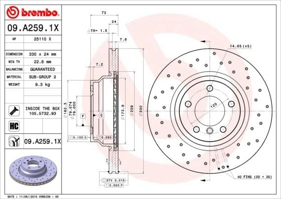 BMW Ön Fren Diski XTRA BREMBO