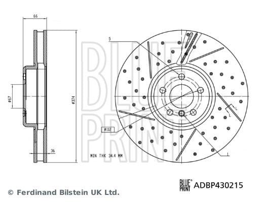 BMW 3 G20 Fren Diski BLUEPRINT