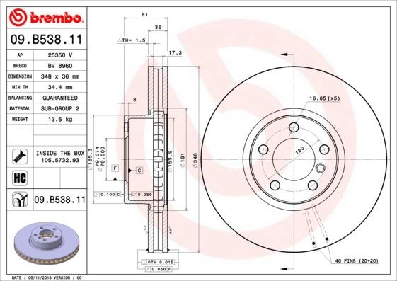 BMW Ön Fren Diski [UV Kaplamalı] BREMBO