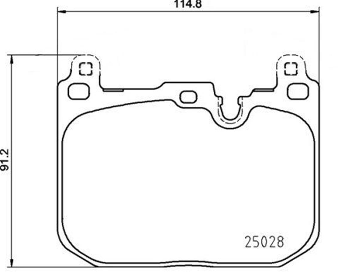 Bmw F40 F44 F48 F39 Mini Clubman F54 F56 Fren Balatası Ön 34106889266-34206885600