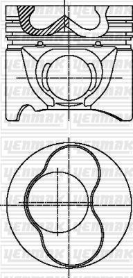 Volkswagen Bora Piston Segman 1.9TDI STD 79.51mm (3-4 Piston) YENMAK