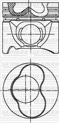 Volkswagen Bora Piston Segman 1.9TDI STD 79.51mm (1-2 Piston) YENMAK