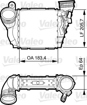 VW Bora Golf IV Audi A3 Seat Leon Skoda Octavia Turbo Radyatörü Intercooler VALEO
