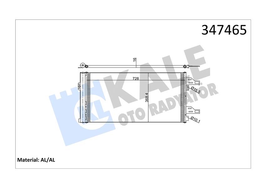 Peugeot Boxer Klima Radyatörü Kondansatör [06>] KALE-RADYATOR