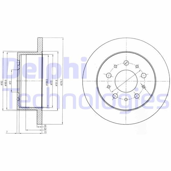 Peugeot Boxer 3 Arka Fren Diski DELPHI