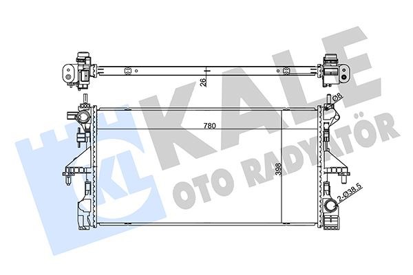 Peugeot Boxer Citroen Jumper Su Radyatörü 2.0-2.2 BlueHDI KALE-RADYATOR