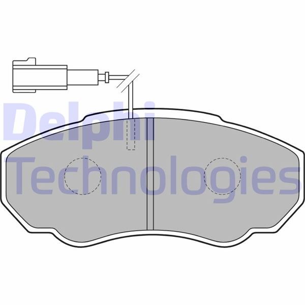 Peugeot Boxer Citroen Jumper Fiat Ducato Ön Fren Balatası Fişli Küçük Tip DELPHI
