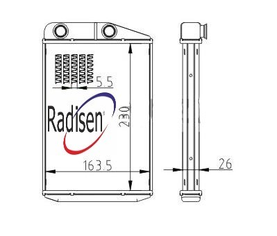 Peugeot Boxer Fiat Ducato Citroen Jumper Kalorifer Radyatörü RADISEN