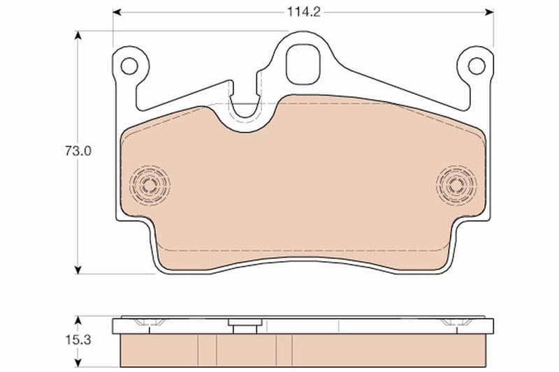 Porsche Boxster Cayman Arka Balata TRW