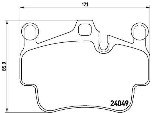 Porsche Boxster Ön Balata BREMBO