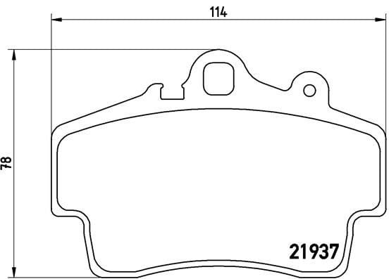 Porsche Boxster Ön Balata BREMBO